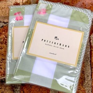 Pottery Barn Buffalo Check Shams-Standard. NEW